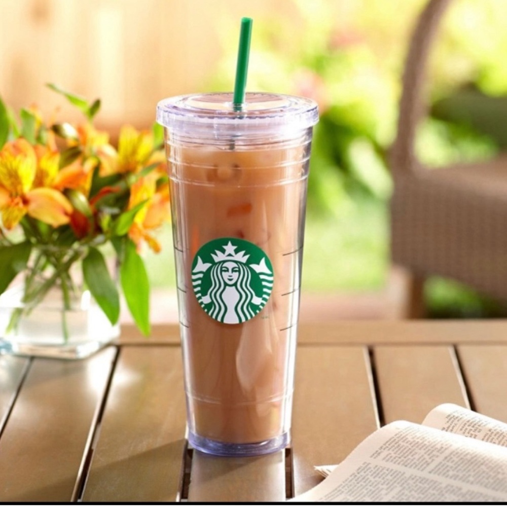 Starbucks clear 24oz. Like new.